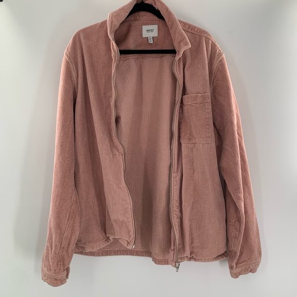 Wesc Jackets & Blazers - Wesc Pink Corduroy Oversized Jacket Men’s Size XL Women’s Size XXL